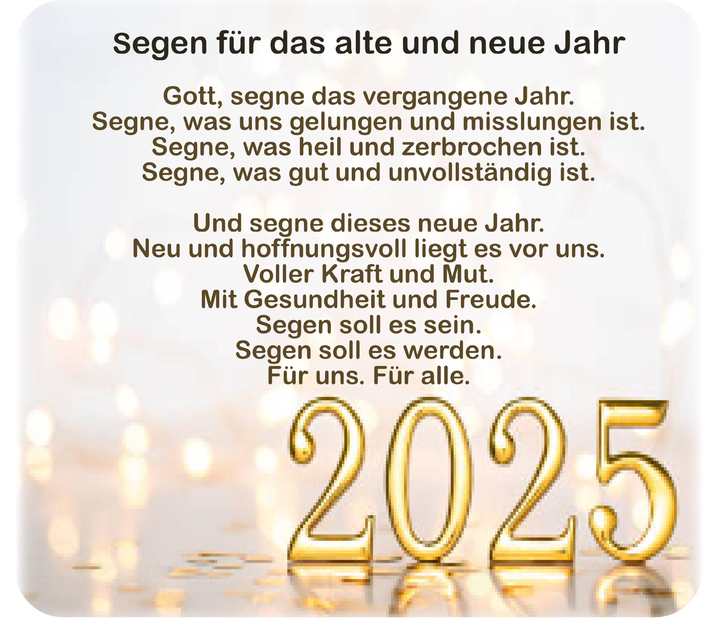 Büchlein 2025 01 Segensgebet